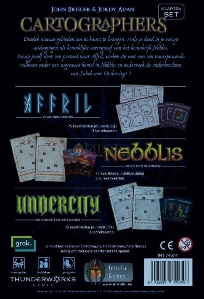 Cartographers Mappack 1 kaartspel