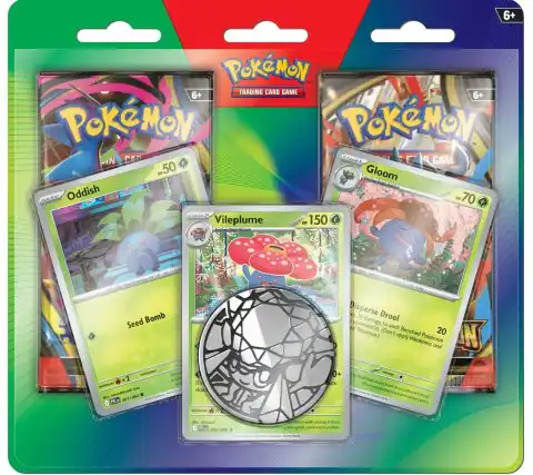 Pokemon Enhanced 2 Booster Blister Oddish Gloom Vileplume