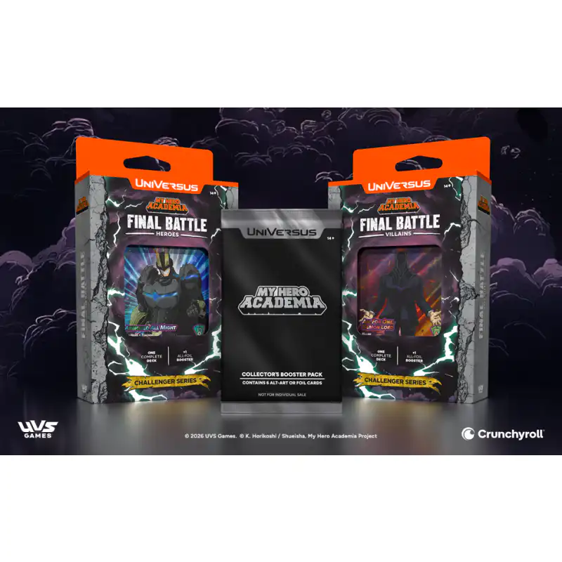 Universus My Hero Academia Final Battle Challenger Series Display 4 Decks